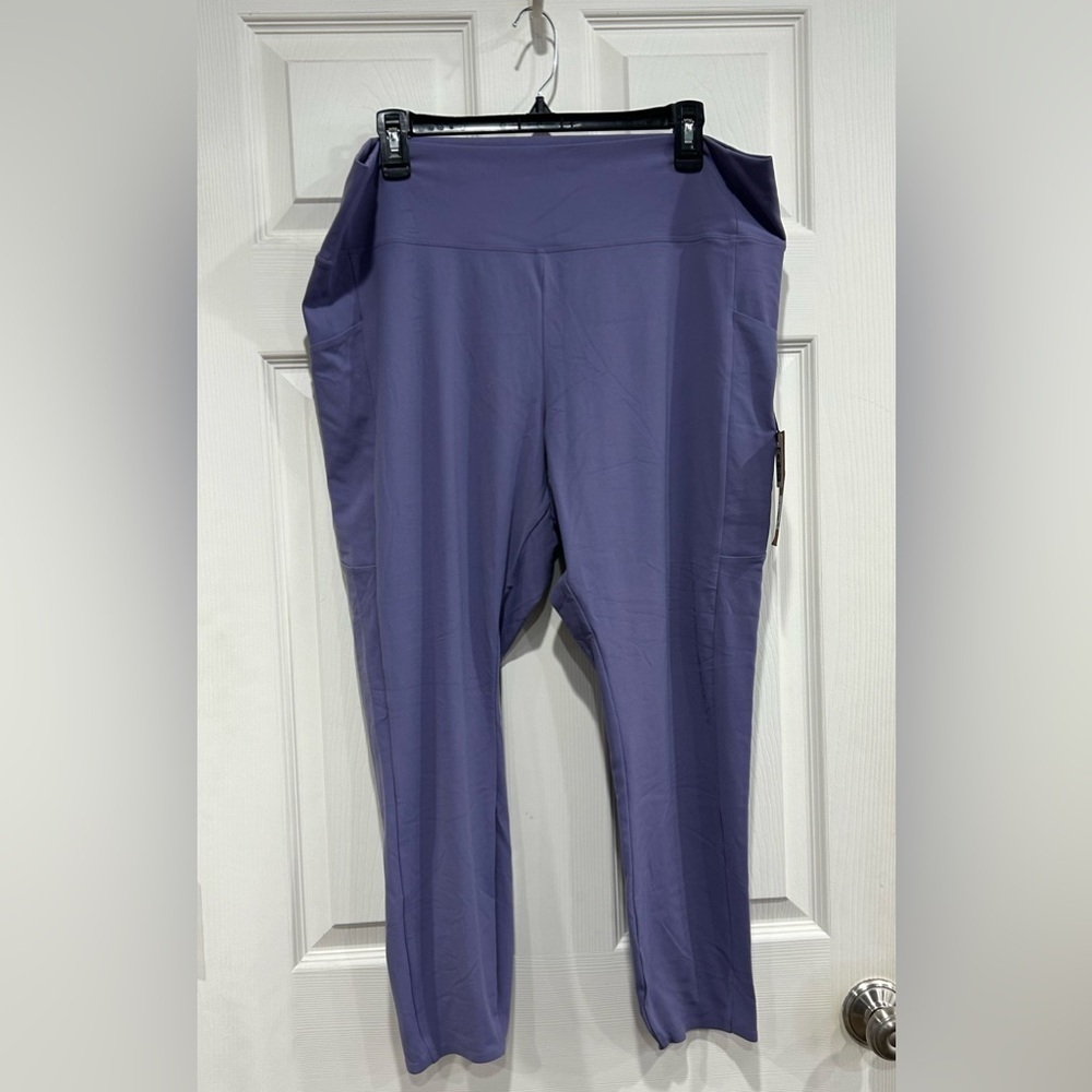 REI Women’s 2X Take Your Time 7/8 Legging Women’s Plus Sizes Lavender Purple NWT